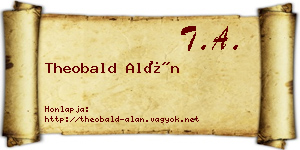 Theobald Alán névjegykártya